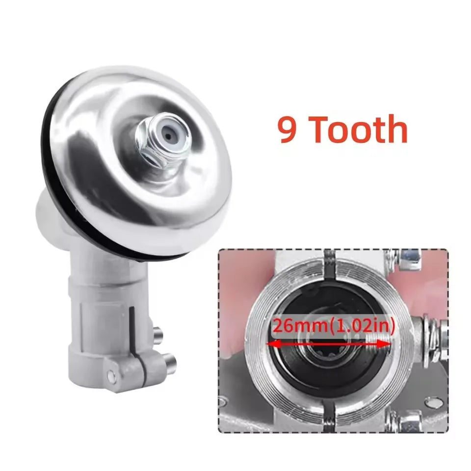 26mm/28mm tooth mower 7/9 teeth gearbox gear head brush mower lawn mower gear head replacement lawn mower parts gardening tool