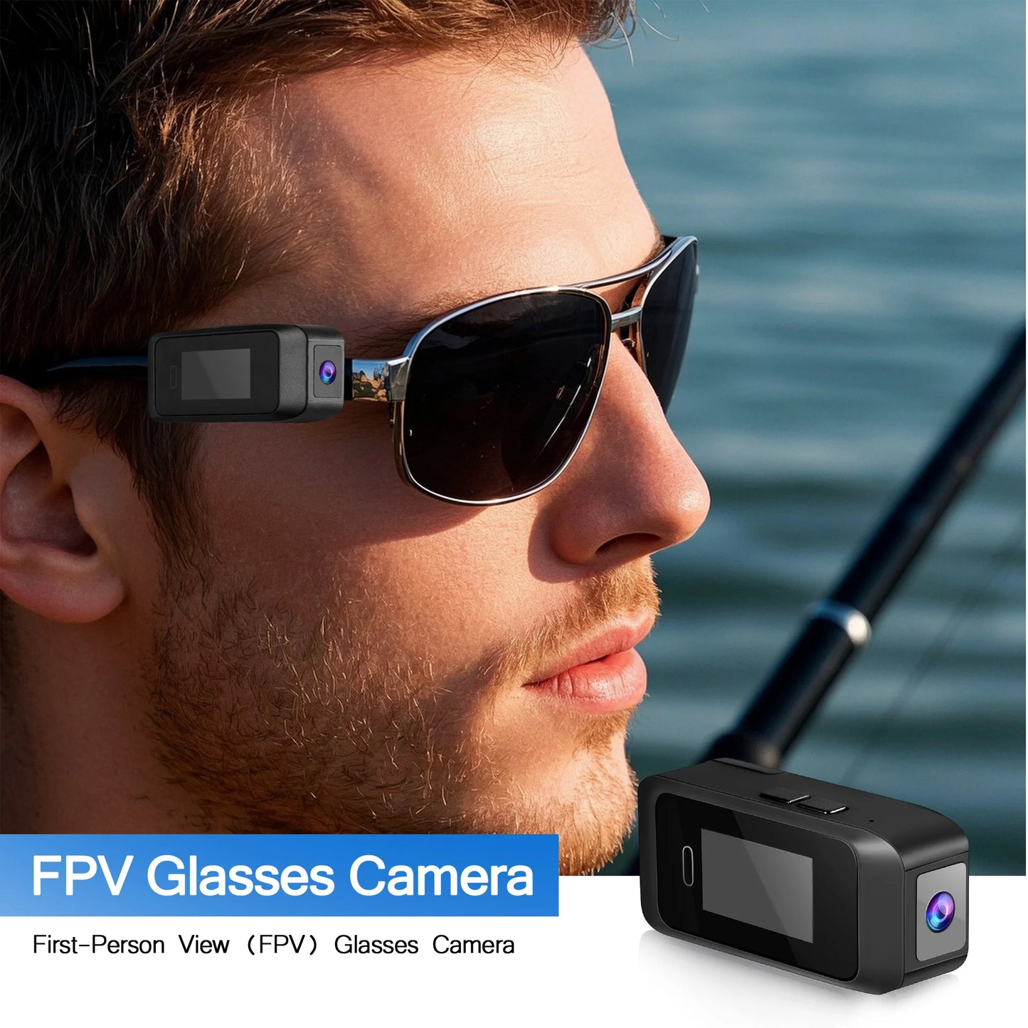 Wearable Glasses Camera — 1080P Head-Mounted POV Recorder