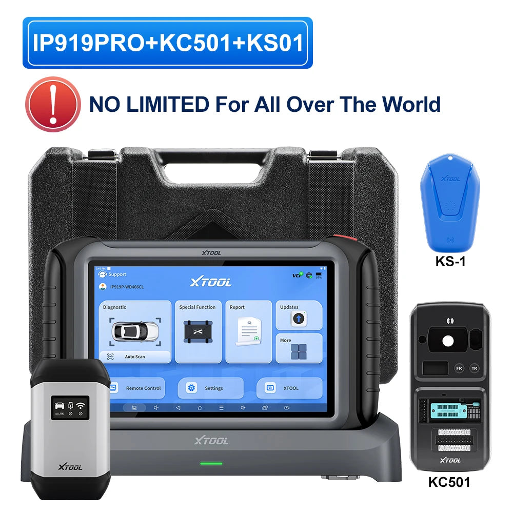 XTOOL IP919 PRO IP919PRO Car Diagnostic Tools Automatic Scanner ECU Coding Programming 51 Service CANFD DOIP Topology DOIP FCA