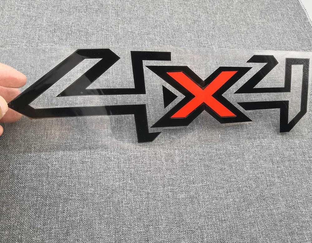 4x4 Letter Graphics Vinyl Decal — Universal Fit for Pickups & Trucks