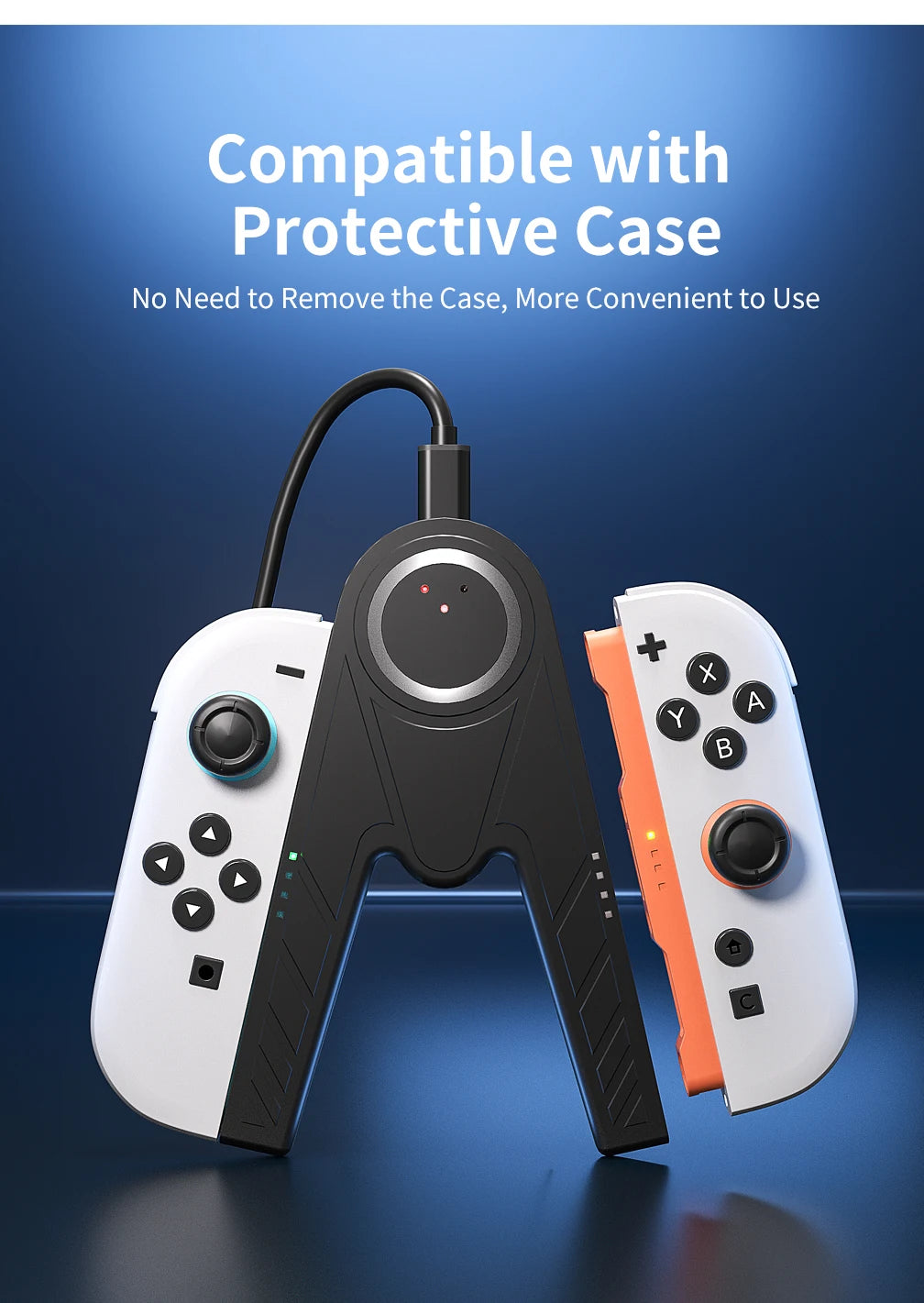 Special Charging Grip for Nintendo Switch 2 Joy-Con 2 Magnetic Charging Dock with Type-C Cable for Switch 2 Joy Con