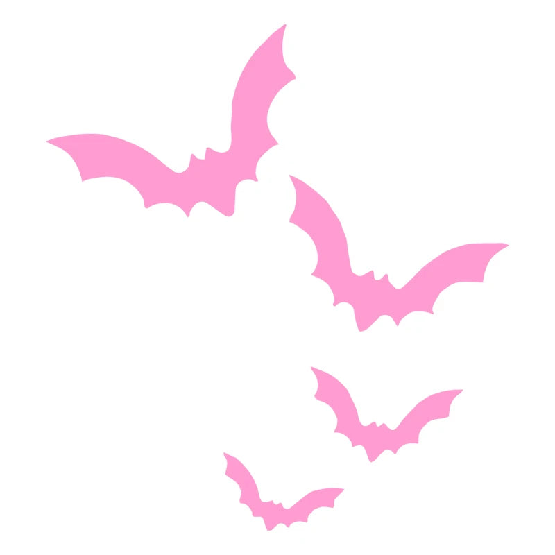 Spooky Bats for Car Sticker Decoration Nterior Rearview Mirror Halloween Stickers Waterproof Interior Accessories Vinyl Decals
