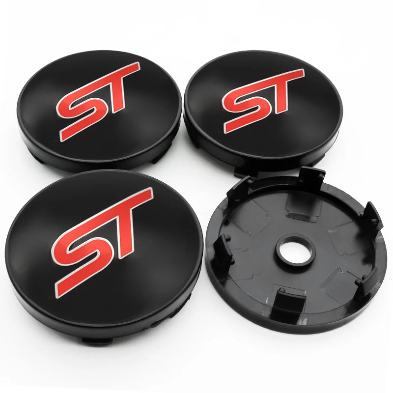 4Pc 56mm 60mm 54mm Car Wheel Center Hub Cap For Ford Fiesta Mondeo Fusion Explorer Escape Focus Kuga Rim Cover Sticker Accessory