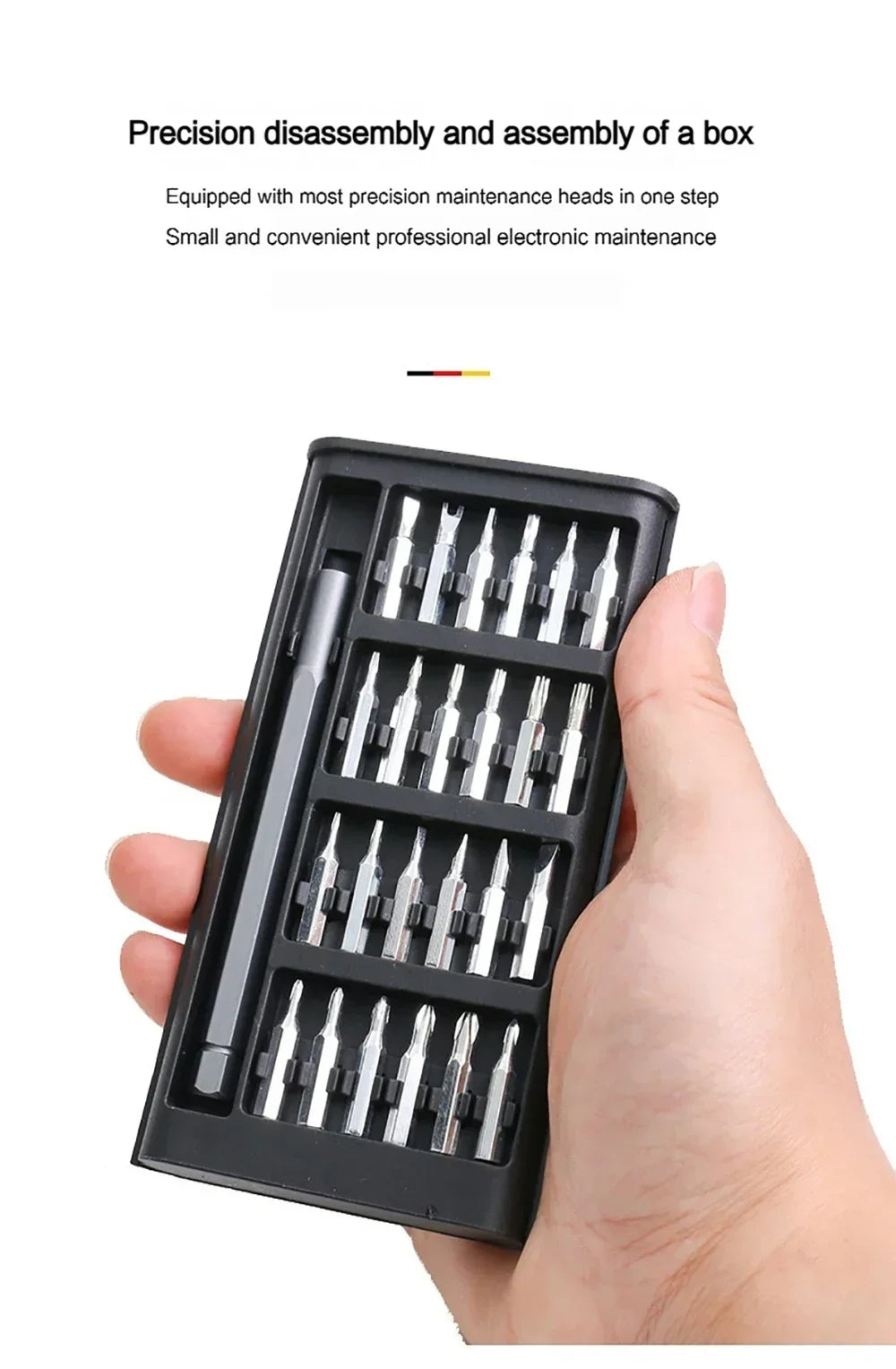 25 in 1 Precision Screwdriver Set Screw Driver Se Hexagonal Flat Head Magnetic Screwdriver Head for Car Computer Phone Home Use