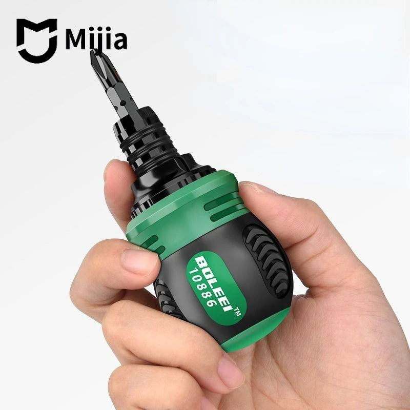 Mijia High Quality Ratchet Screwdriver Set With Multifunctional Adjustable Inner Cross Shaped Triangular Plum Screw Driver Tools