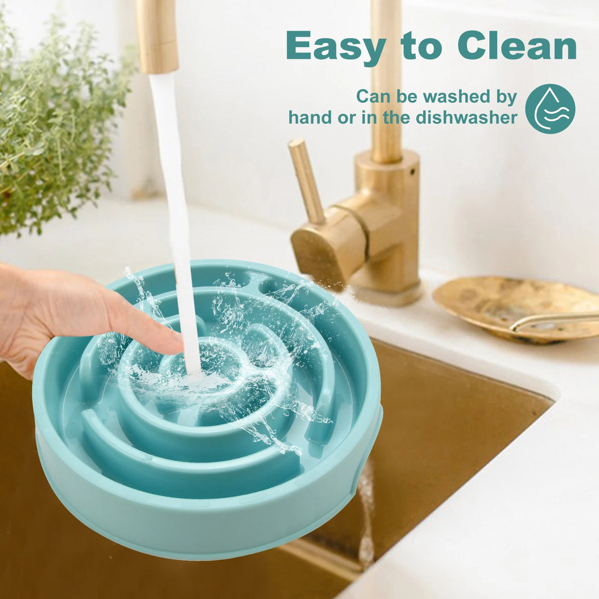 Macaron Color Slow Feeder Bowl - Maze or Circle Pattern for Pets - photo 4