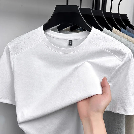 Men's Training Tee - Round Neck, Vented Sweat-Wicking Fabric