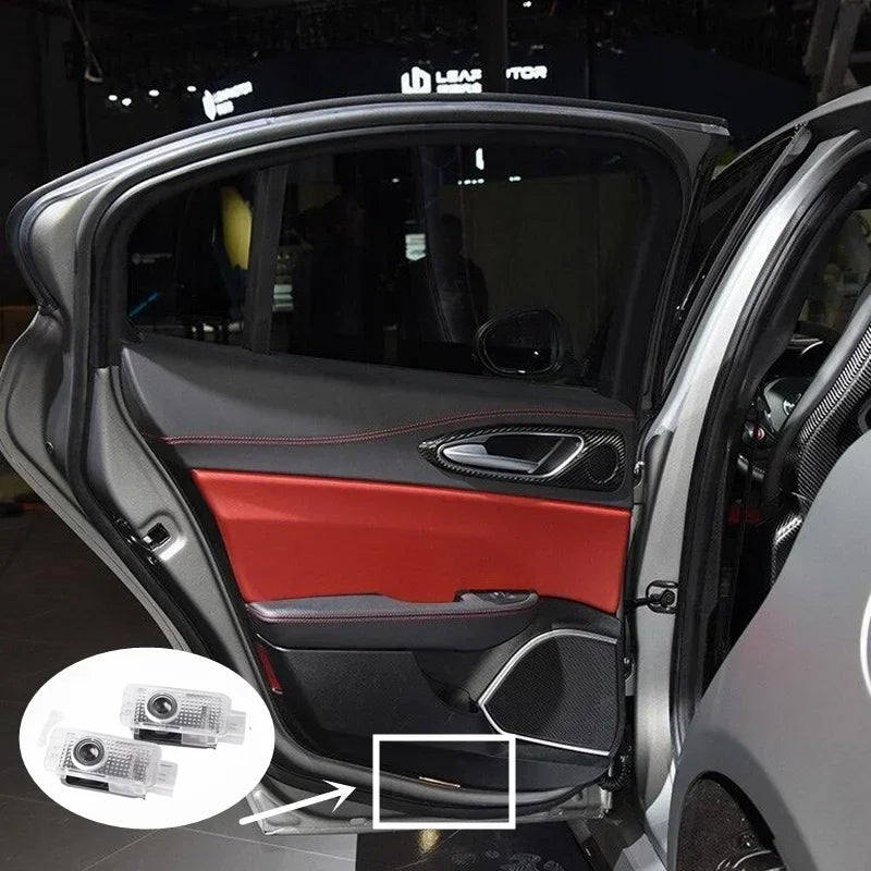 LED Door Projector Welcome Light for Audi A1/A3/A4/A5/A6/A7/Q2/Q3/Q5/Q7/Q8/S3-S8/TT/RS