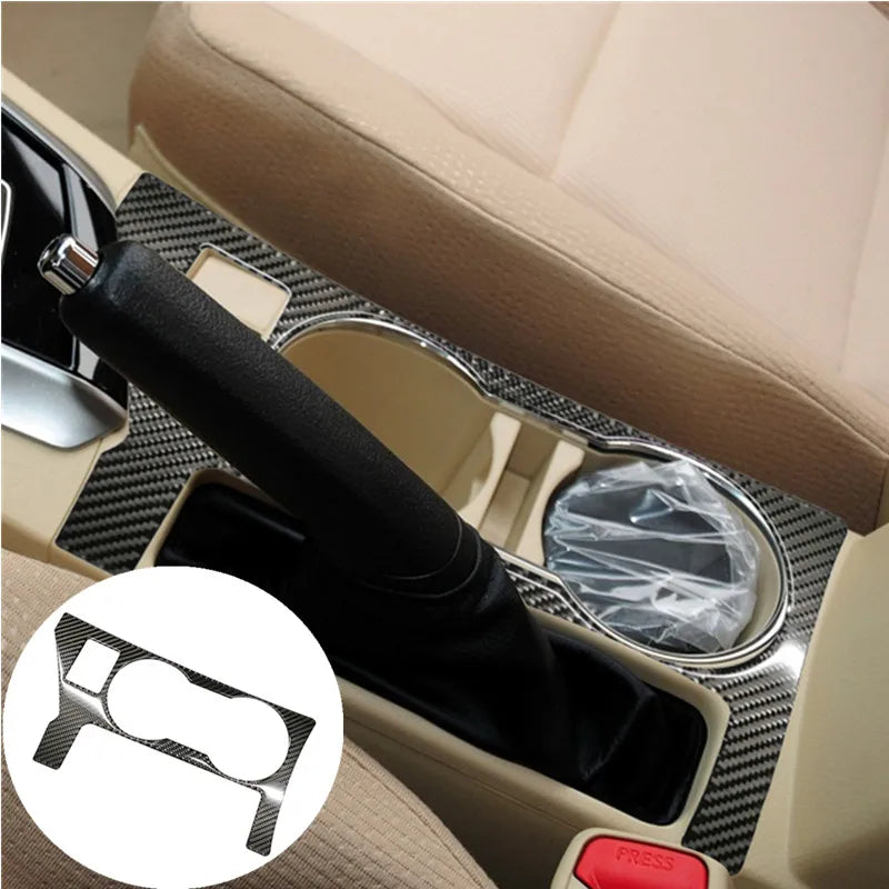 Black Carbon Fiber Car Interior Decoration Protection Sticker Auto Accessories For Toyota Corolla 2014 2015 2016 2017 2018