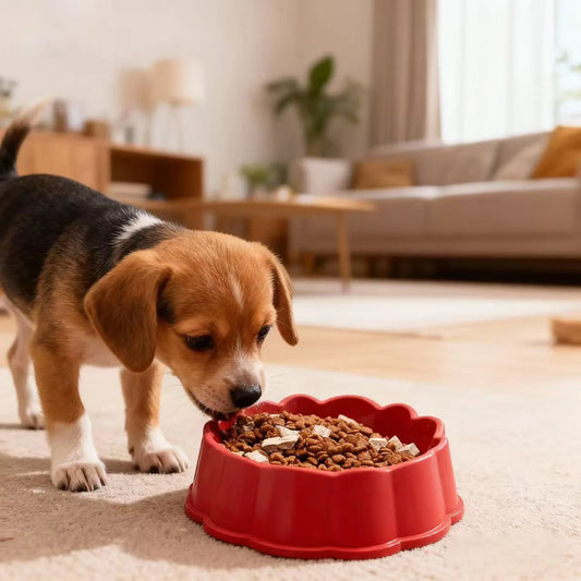 Non-Slip Dog Food Bowl - Durable Feeding Dish for Puppies