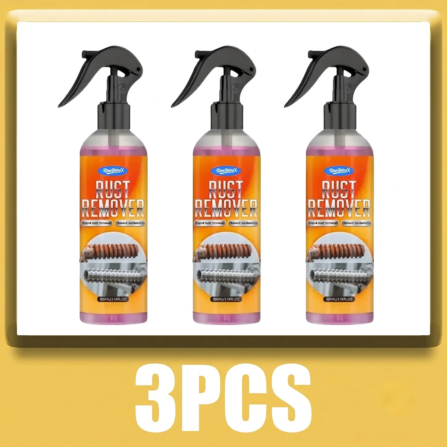 Multi-use auto rust remover used for rust removal supplying protective coat on car brake parts metal surface 1/3PCS