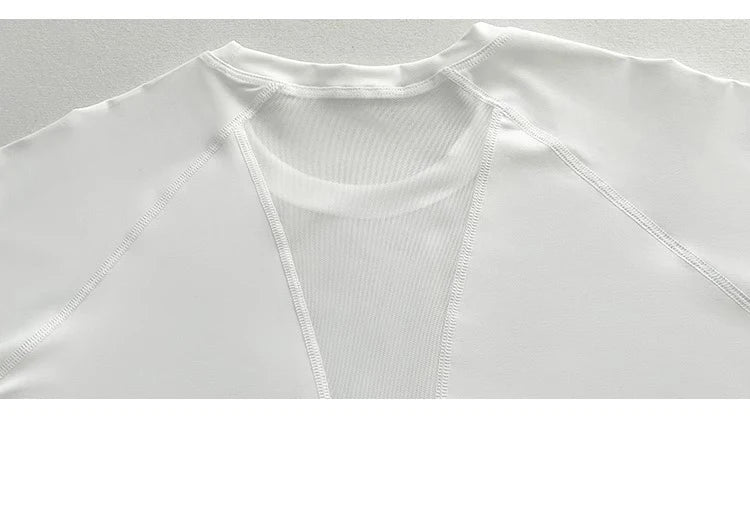 Women's Sport Short Sleeve T-Shirt Summer New Loose Quick Dry Breathable Mesh Yoga Fitness Top OutdoorWear ﻿