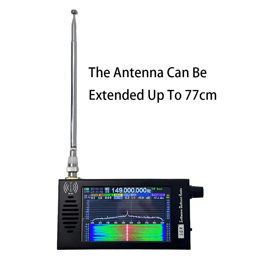 0.1-149MHz‌ SDR V5 Radio Digital Demodulation Shortwave FM MW SSB CW HAM Radio Receiver Tranceiver DSP HT004 Signal Amplifier