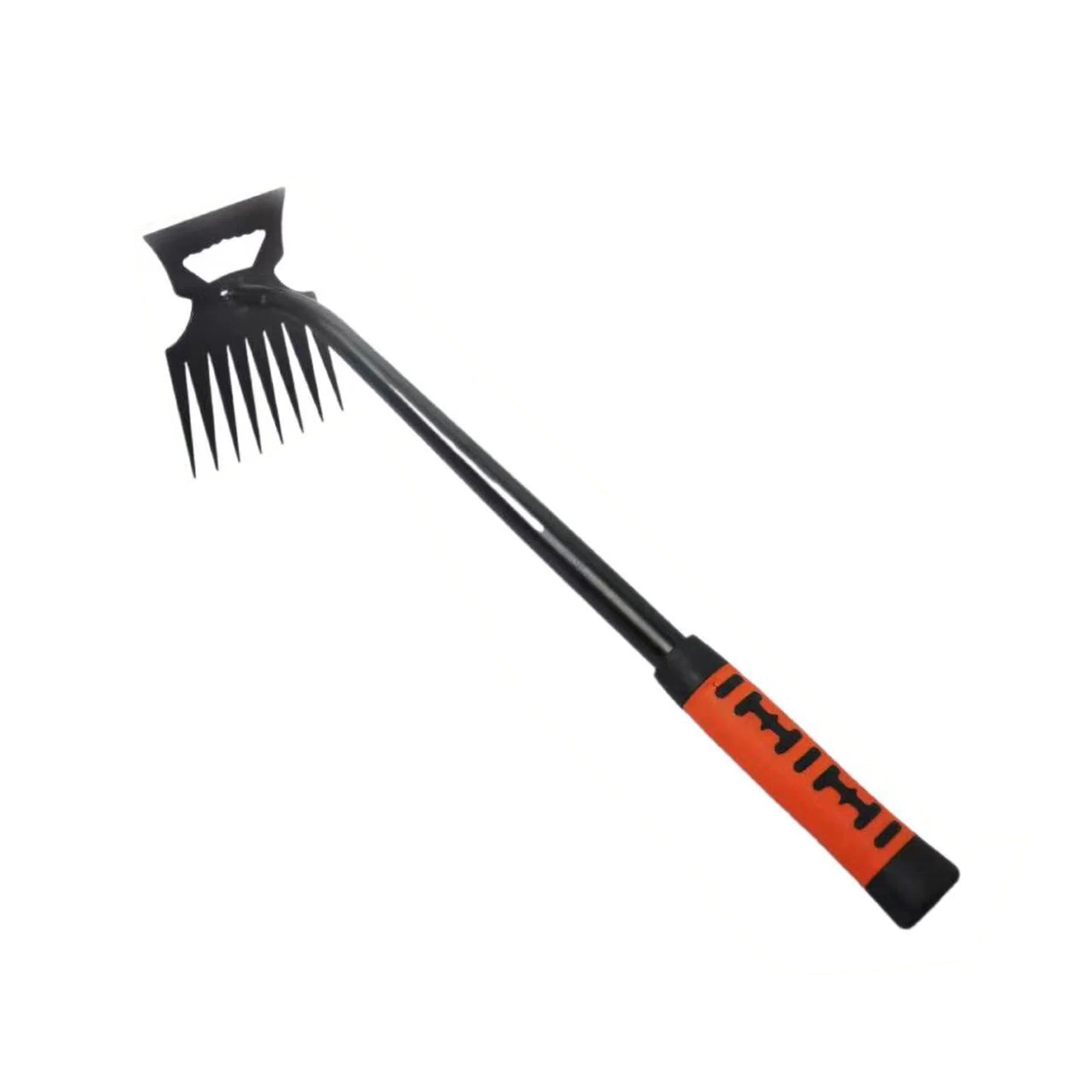 5/6/8/11 Teeth Carbon Steel Garden Hand Rake,2 In 1 Agricultural Manual Weeding Tools for Yard,Multifunction Gardening Hoe Rake