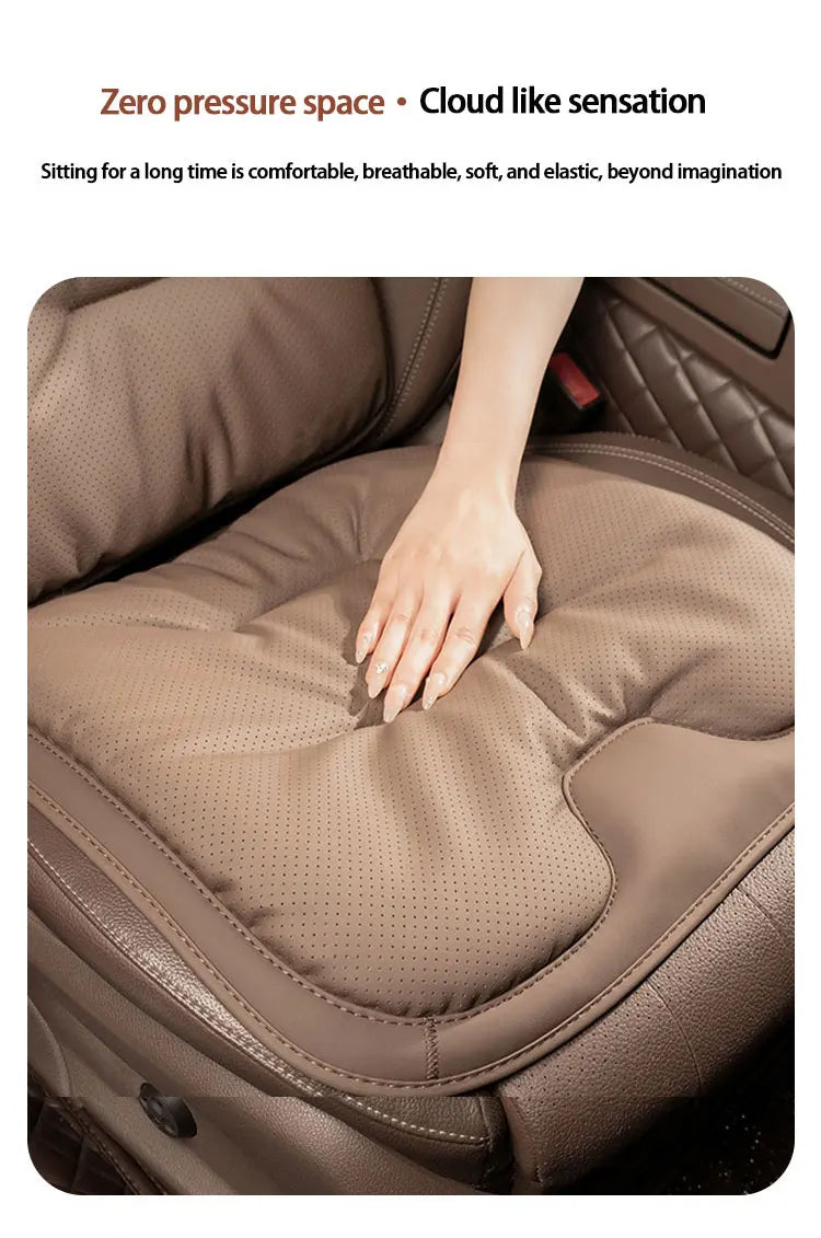 Universal Car Seat Cover – Leather Waist Cushion & Seat Protection Pad for All Seasons