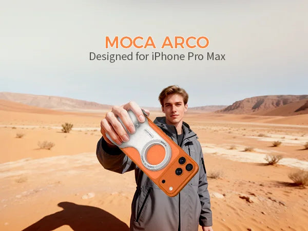 COMITOK MOCA ARCO Magnetic Camera Grip for iPhone  Series Detachable Remote iOS17/18/26 Handle Holder for Vlog Recording Selfie
