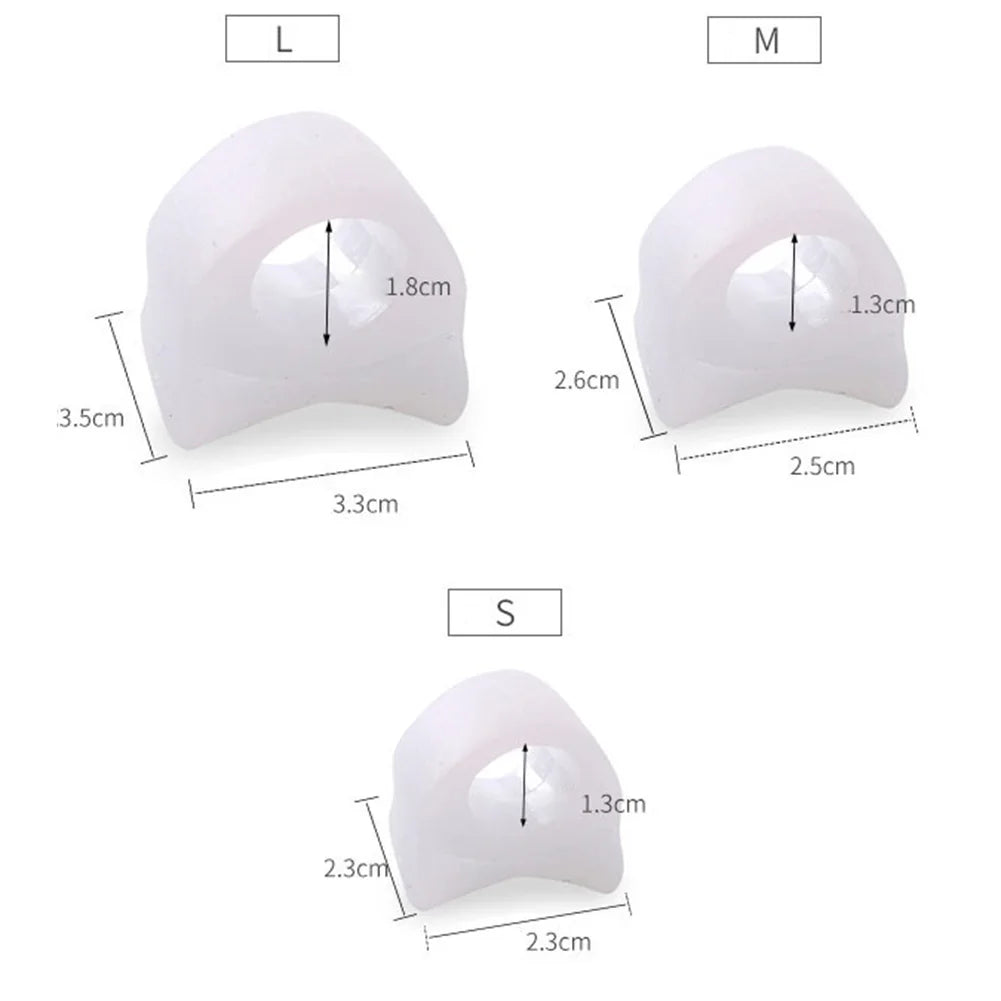 2pcs Toe Ring Correction Of Hallux Valgus Toe Separator Nursing Pad Foot Care Orthopedic Adjuster Big Toe Separator