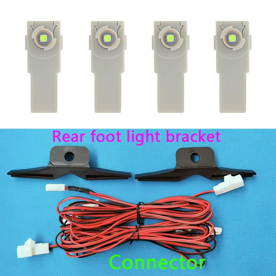 2/4 Pcs 12V LED Inner Ambient light For Toyota/Lexus/Honda/Mazda/Subaru Compatible Illumination Foot Lamp Glove Box Lamp