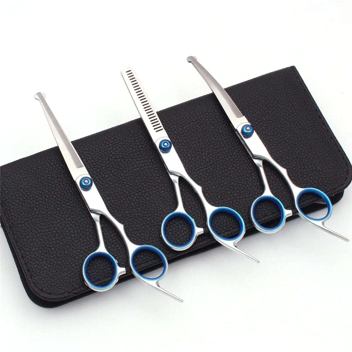 Safe Round-Head Dog Grooming Scissors - Precise Trimming