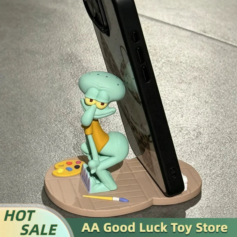 Hot Sale Octopus Phone Holder Stable Cartoon Cute Anime Figure Ornament Funny Cartoon Desktop Stand Home Decor Gift For Fans