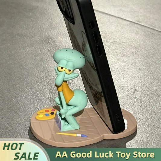 Hot Sale Octopus Phone Holder Stable Cartoon Cute Anime Figure Ornament Funny Cartoon Desktop Stand Home Decor Gift For Fans