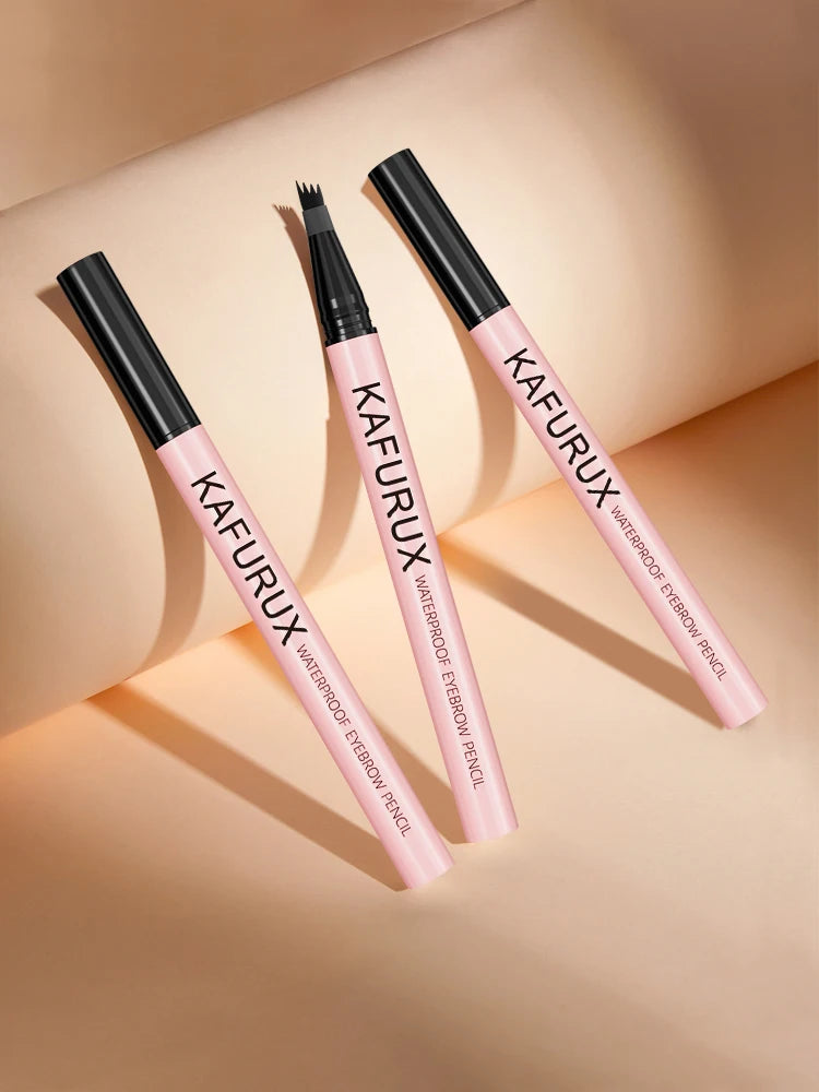 6 Colors 1PC Brown Eyebrow Pen Waterproof 4 Split Tip Black Eyebrows Pencil Liquid Eye Brow Makeup Lasting Cosmetic for Gifts