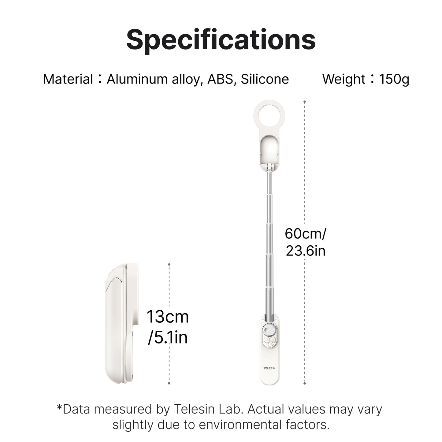 TELEISN Magnetic Bluetooth ZOOM Remote Selfie Stick Tripod For Iphone HUAWEI XIAOMI SAMSUNG Extendable Portable Vlogging Stand