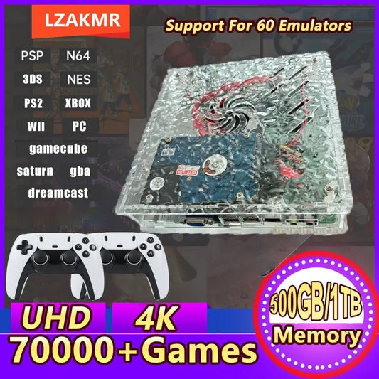 LZAKMR X9 Game Console — 1TB, 60+ Emulators, 4K HD Output, Plug-and-Play Home Game Box