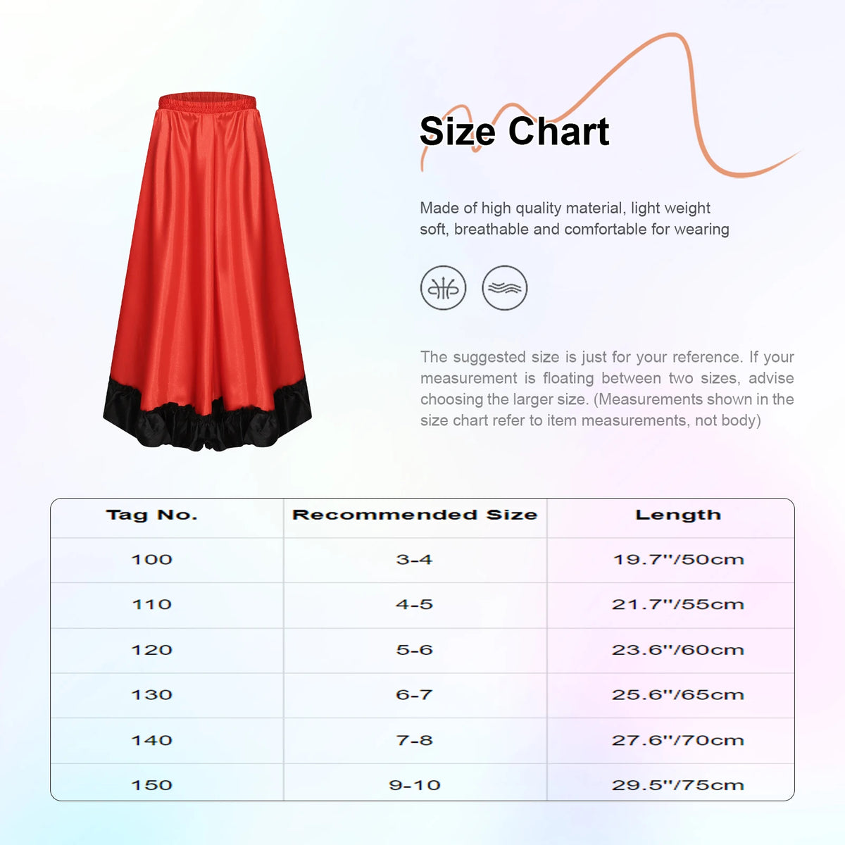 Girls satin flamenco dress
