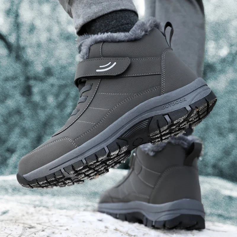 Women's Platform Combat Snow Boots - Fur Lined Non-Slip Ankle Boots - photo 5