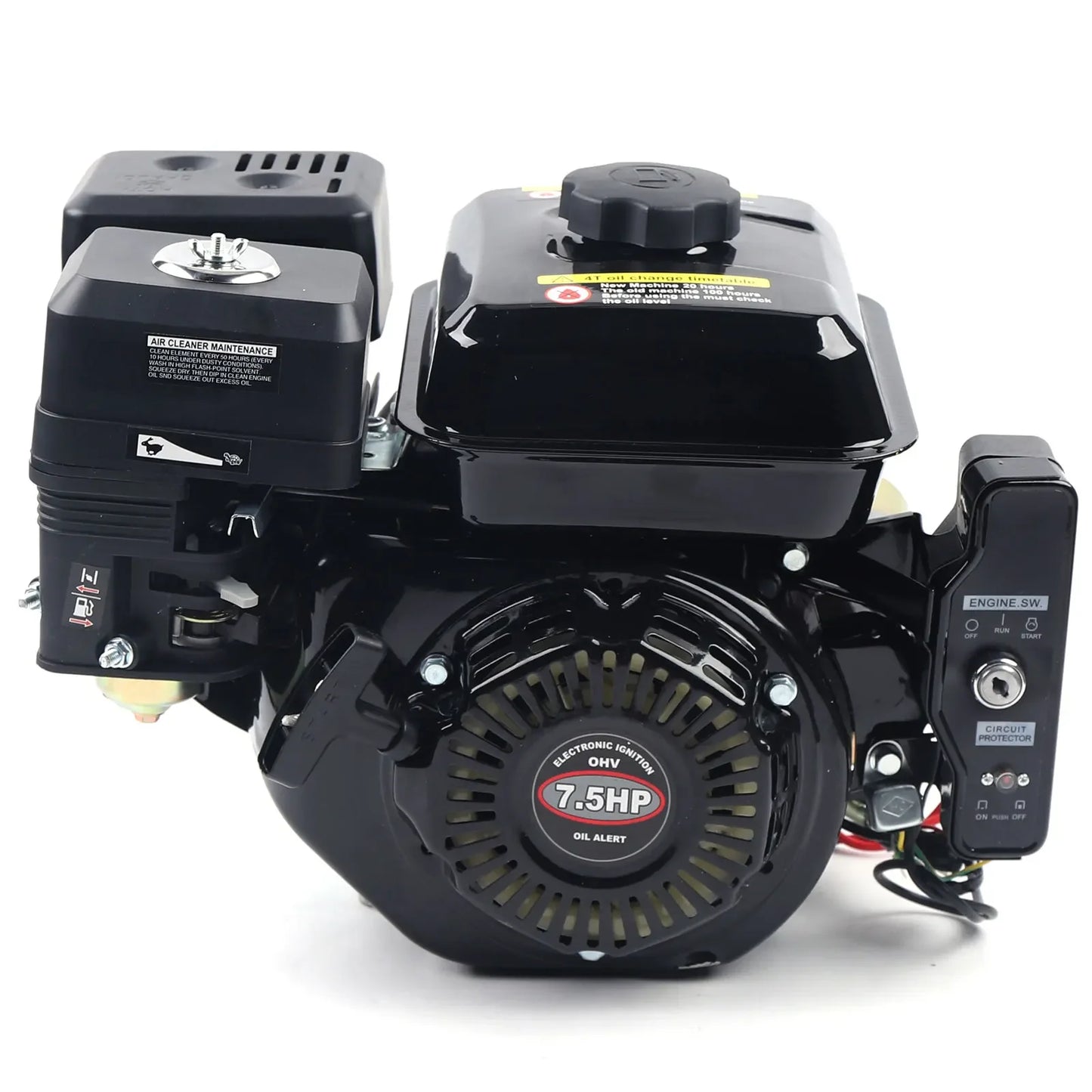 4 Strokes 212cc 7.5HP Gas Engine with Electric Start Upgrade Version For Go Kart Pressure Washers Log Splitters