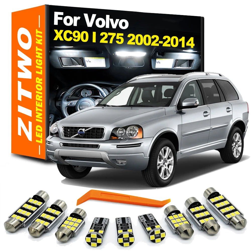 ZITWO LED Interior Sunvisor Roof Map Foot Trunk Light Kit For Volvo XC90 MK1 275 2026- 2026 2026 2026 2026 Car Bulb Accessories