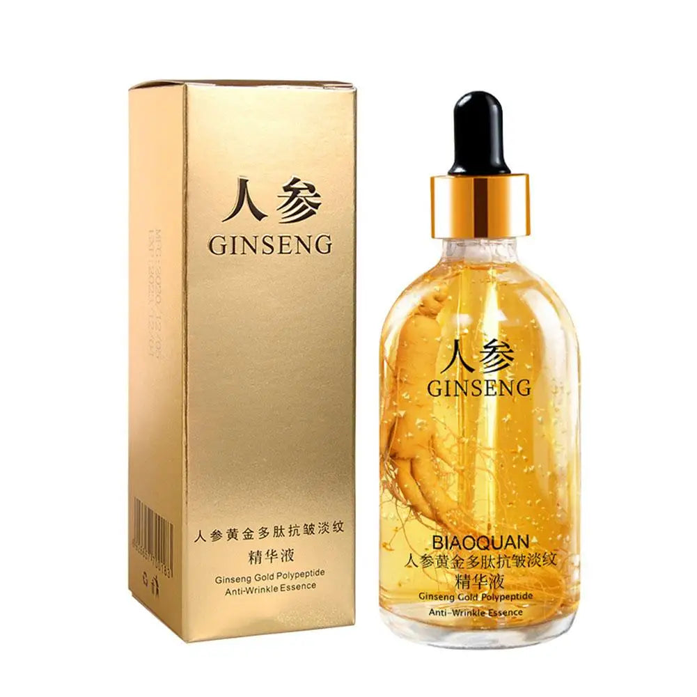 Ginseng Gold Polypeptide Essence Anti-Wrinkle Moisturizing Face Serum Deep Nourishing Skin Care Brightening Firming Facial Care