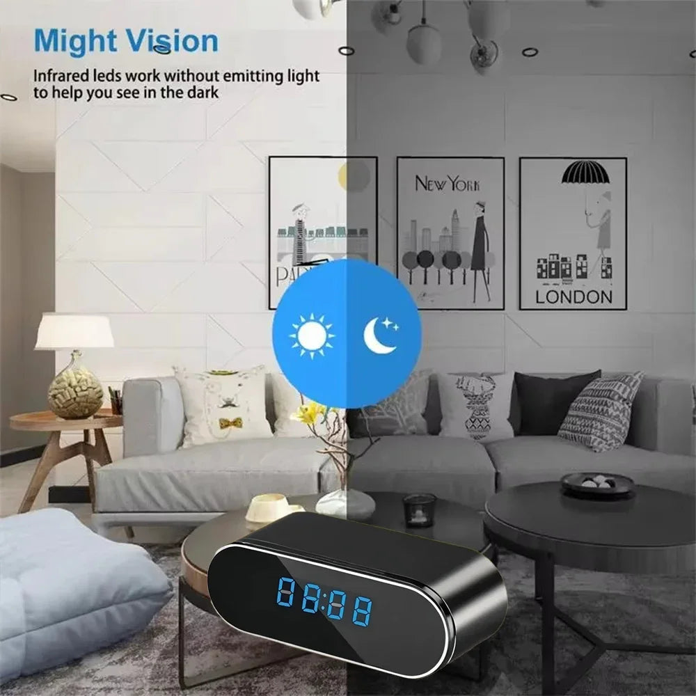4K Clock Camera — WiFi Home Security with Night Vision