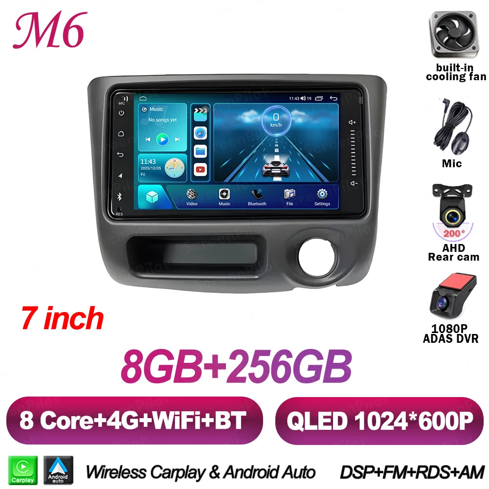8-Core Android Car Stereo for Toyota Vitz XP10, Yaris, Platz & Echo (1999–2005) — CarPlay, RDS, Touchscreen