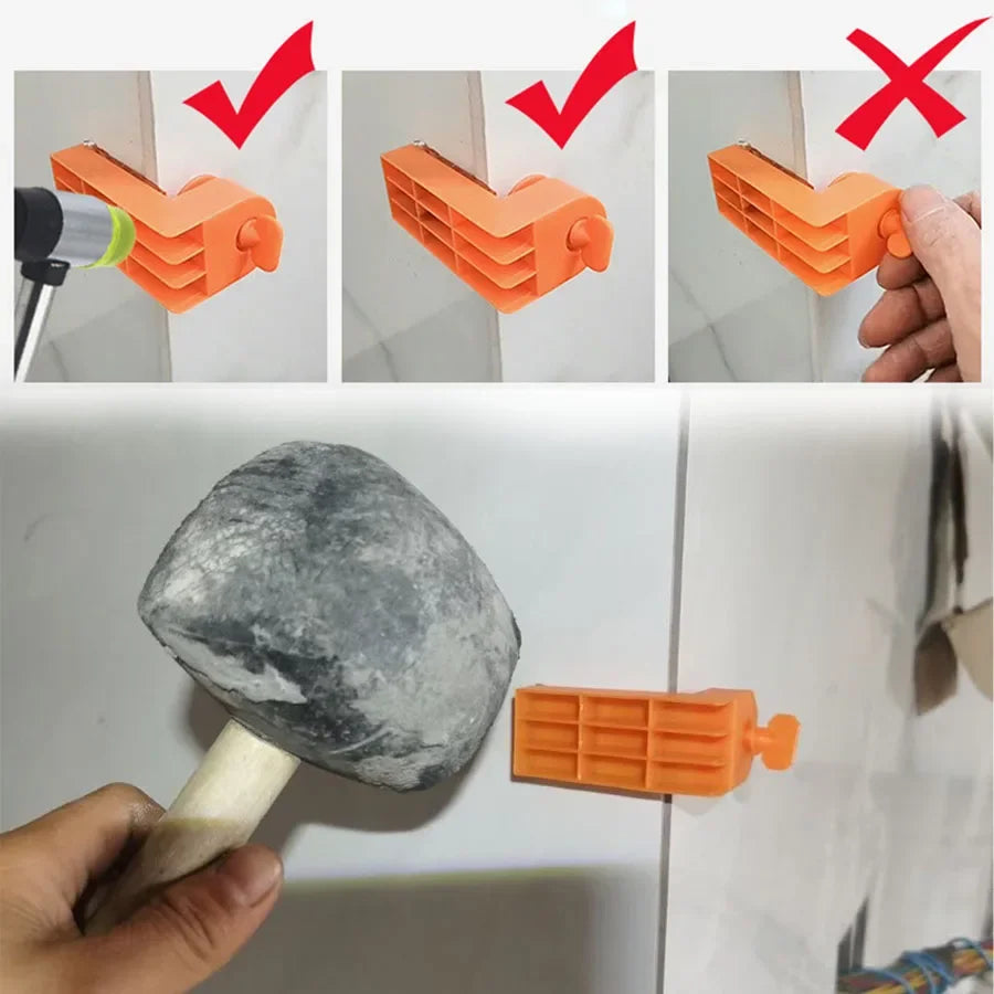 Tile Leveling System Clips & Spacers, 30 Pc Male Angle Set