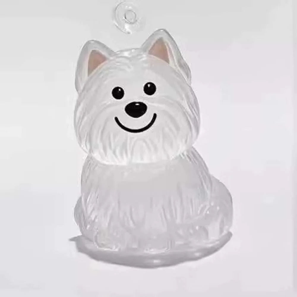 Transparent Pet Fur Keepsake Capsule Cartoon Dog Hair Storage Keychain DIY Hair Storage Decoration Backpack Pendant For Pet Love