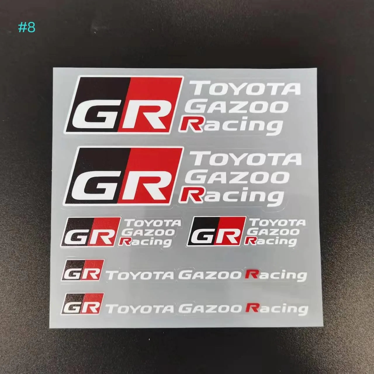 Car Decoration Stickers Reflective Waterproof Stickers Racing Decals For Toyota Yaris GR GAZOO Racing Logo Auris Pruis RAV4 TRD