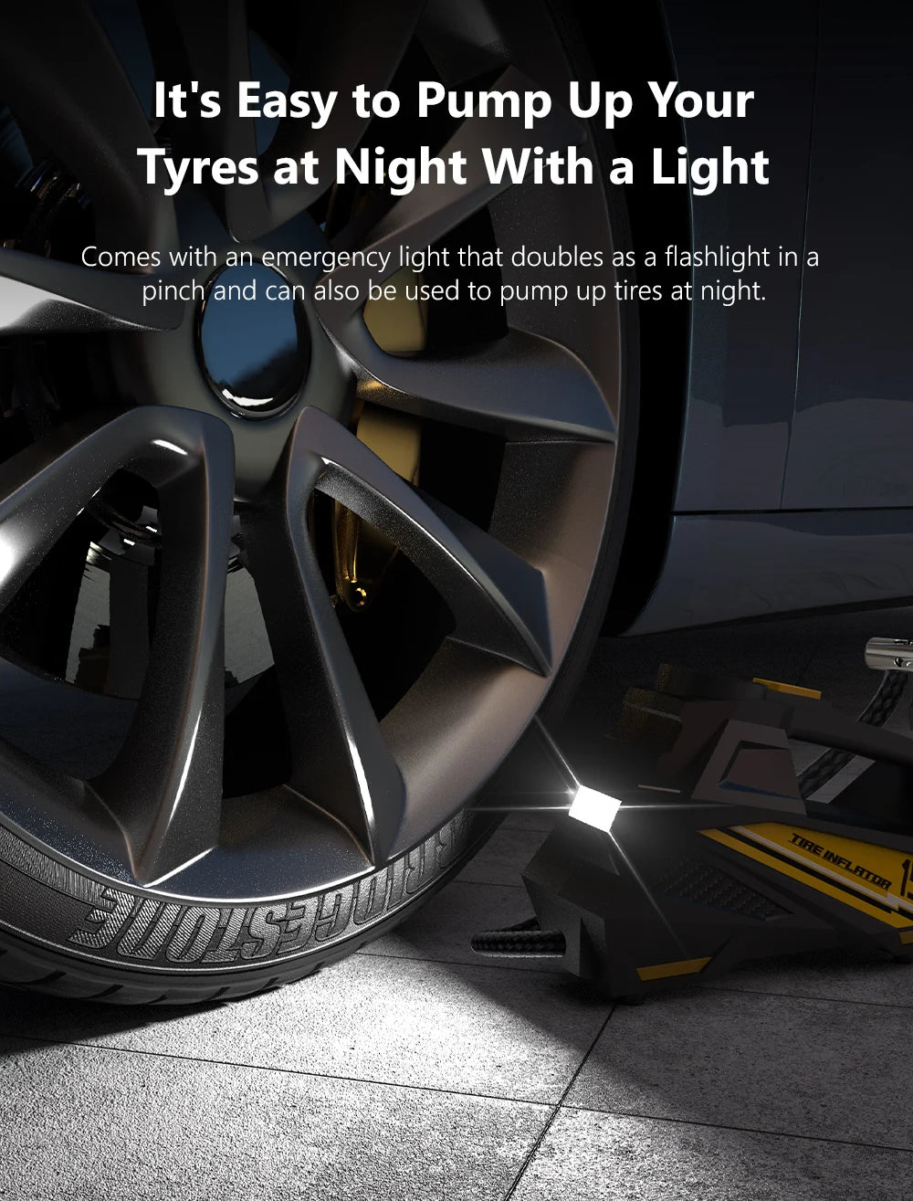 Corded Portable Car Air Pump tool Upgraded 12V 150PSI Electric Tire Inflator Pump Motorcycle Bike Ball LED Light Car Air Compressor ,tool