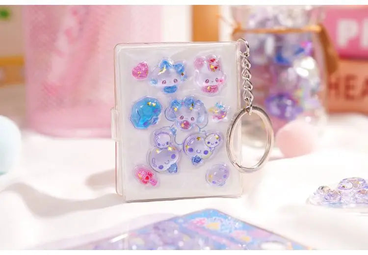 Original Cartoon Water Drop 3D Relief Stickers Cute Refrigerator Sticker Girl's Handbooks Decoration Creativity Reward Toy Gift