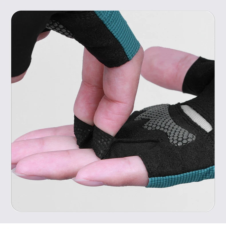 Half Finger Cycling Gloves with Padded Palm