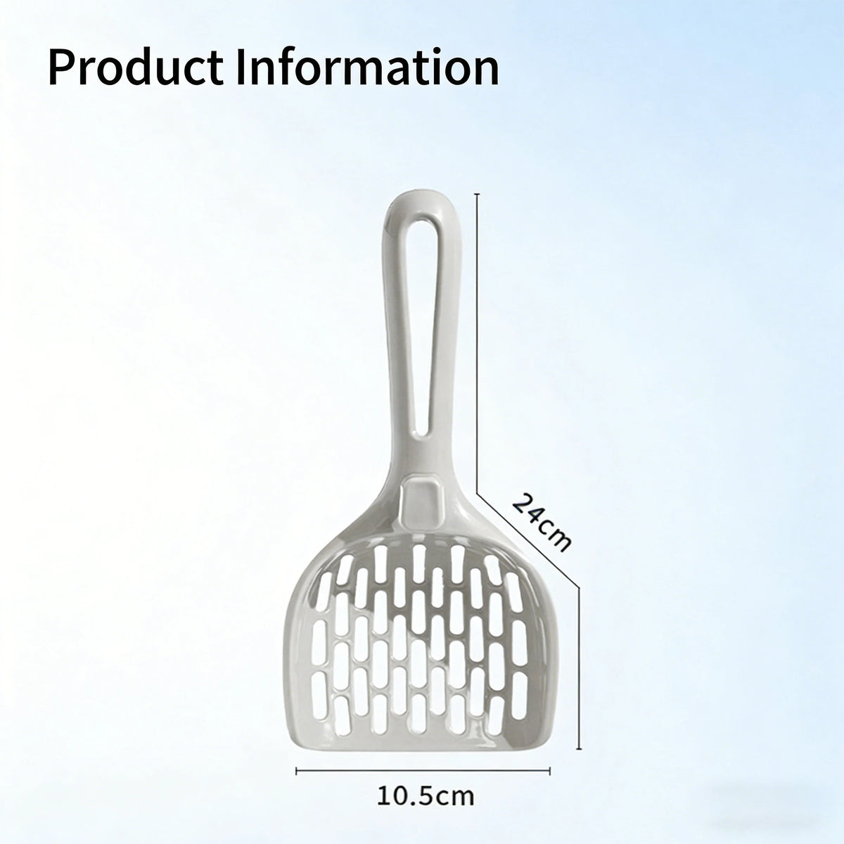 Wide Grid Cat Litter Scoop - Sloped Head, Hangable Handle – photo 3