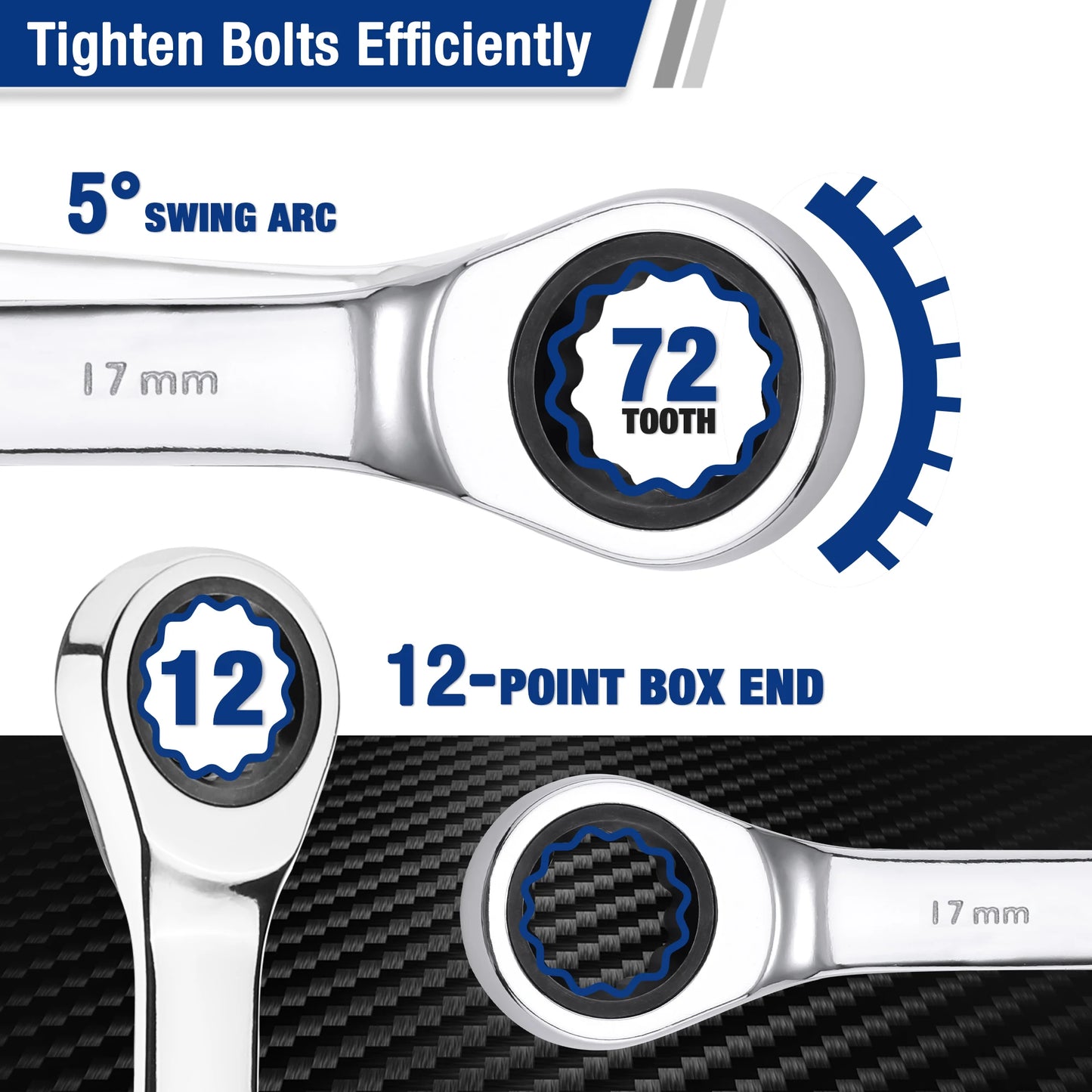 WORKPRO 21-Piece Ratcheting Wrench Set for Auto & Home Repairs