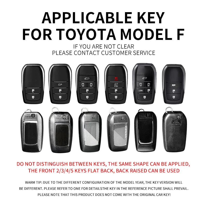 2024 New Fashion car key case bag Shell For  for Toyota Camry Highlander Corolla  Crown Prado GR 86 Reiz 2015 2016 accessories