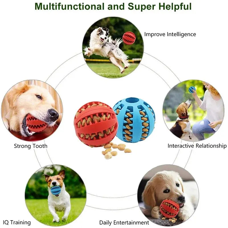 Rubber Treat Ball for Dogs - Bite-Resistant Chew & Feeder – photo 5