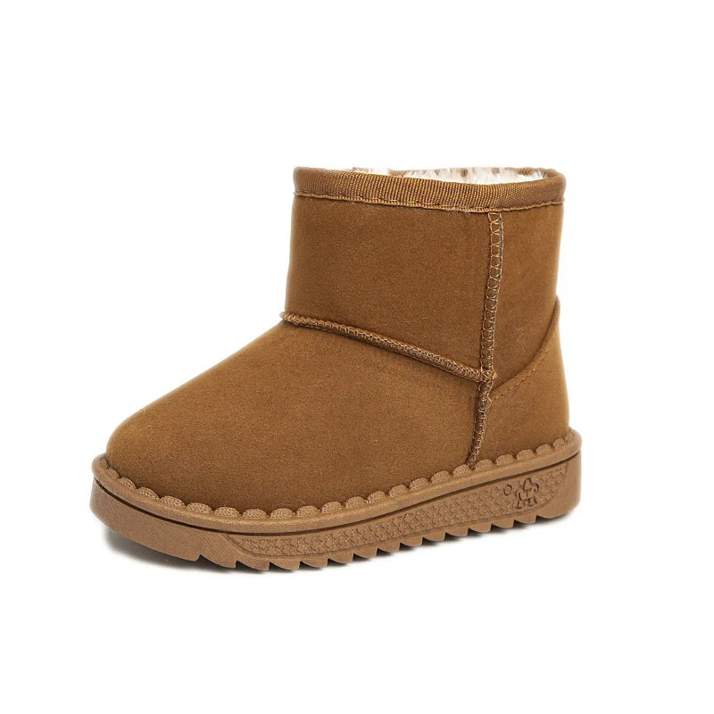 Kids Fur-Lined Platform Snow Boots - Slip-On Short Winter Boots - photo 9