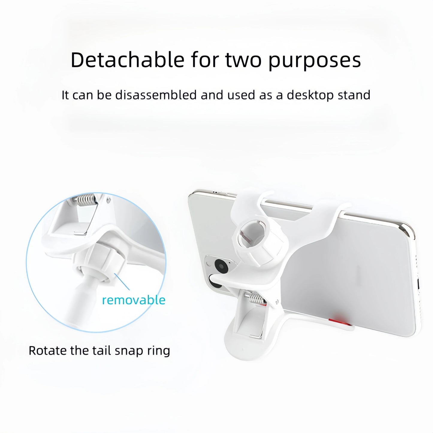 Universal Bedhead Lazy Stand Telescopic Spiral Stand Multi Functional Phone Stand 360 ° Rotation