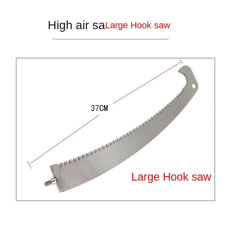 High-Reach Garden Pruning Saw – Logging & Tree Saw with Hook for Tall Branch Cutting