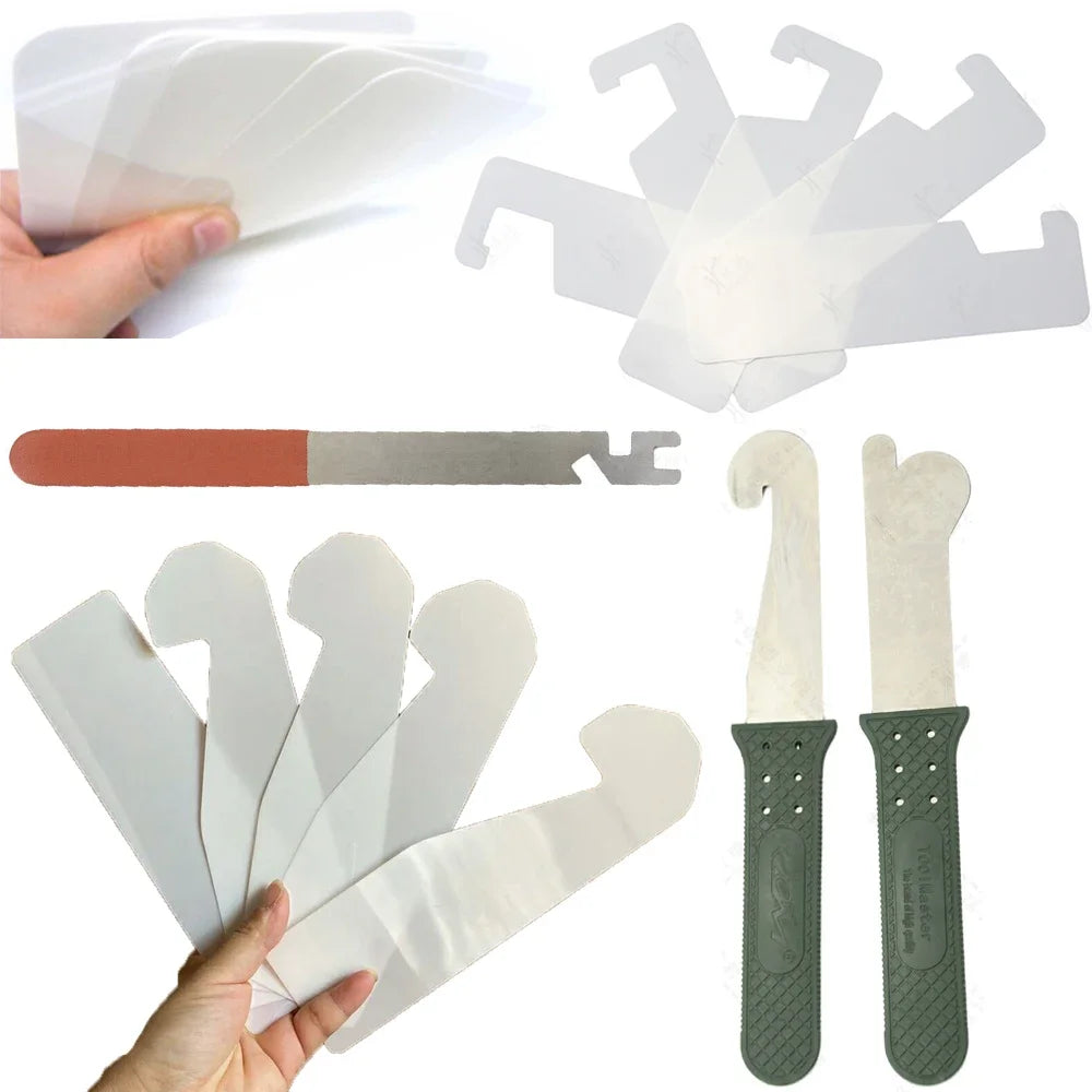 2/5Pcs Toughness Plastic-Steel Insert Sheet Locksmith Tools Nano Plastic Steel Doors Joggling Bypass Tools Lock DIY Opener