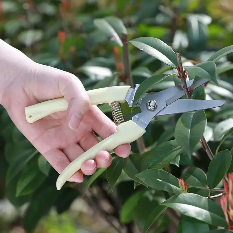 Stainless Steel Bypass Pruning Shears – Multifunctional Garden Hand Clippers for Flowers, Trees & Branches